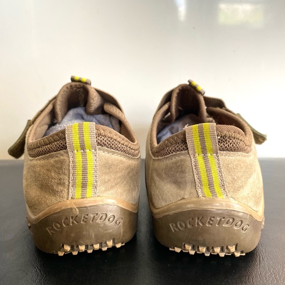 Like New Rocketdog Suede Slip-On Trail Sneaker Womens Size 8. Brown/yellow - Picture 4 of 9